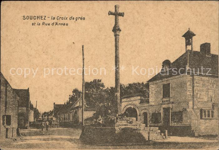 Souchez Croix de gres Rue d Arras
