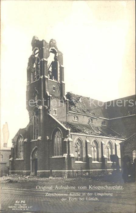 Luettich Liege Originalaufnahme vom Kriegsschauplatz K