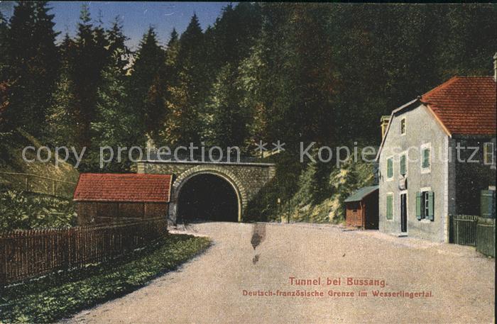 Bussang Vosges Tunnel Deutsch französische Grenze Wess