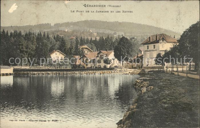 Gerardmer Vosges Pont de la Jamagne et les Xettes Lac