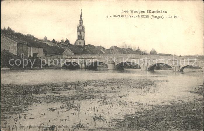 Bazoilles-sur-Meuse Pont Eglise Collection Les Vosges Illus