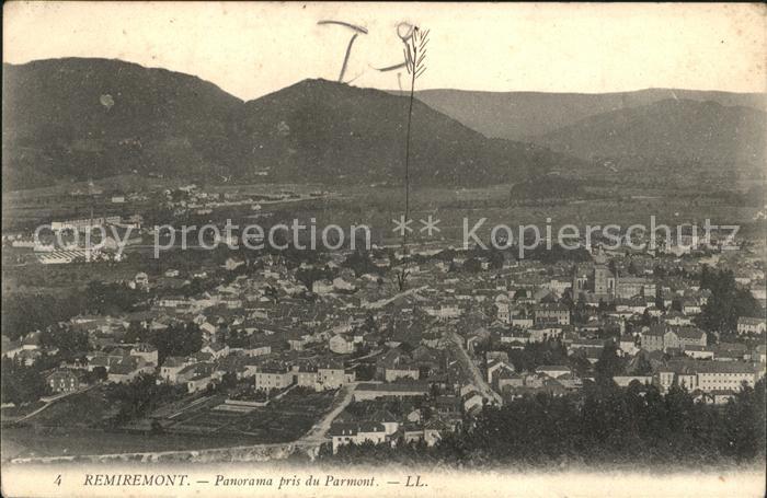 Remiremont Vosges Panorama pris du Parmont
