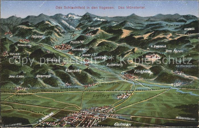 Muenster Haut Rhin Elsass Schlachtfeld in den Vogesen Muenstertal 1. Weltkrieg