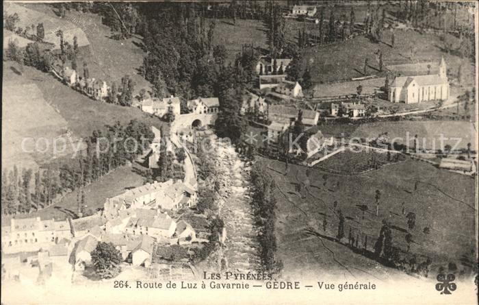 Gedre Route de Luz a Gavarnie vue generale