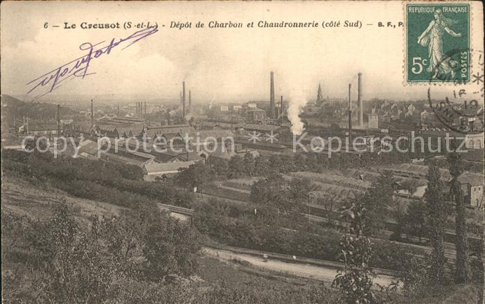 Le Creusot Saone-et-Loire Depot de Charbon et Chaudronnerie Indus