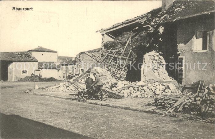 Abaucourt Ruinen 1. Weltkrieg Grande Guerre