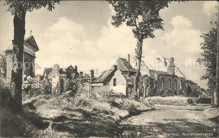 Bailleul Nord Ruines Grande Guerre 1. Weltkrieg