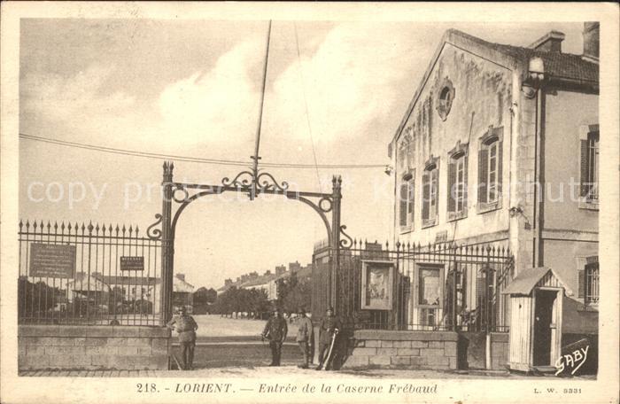 Lorient Morbihan Bretagne Entree de la Caserne Frebaud