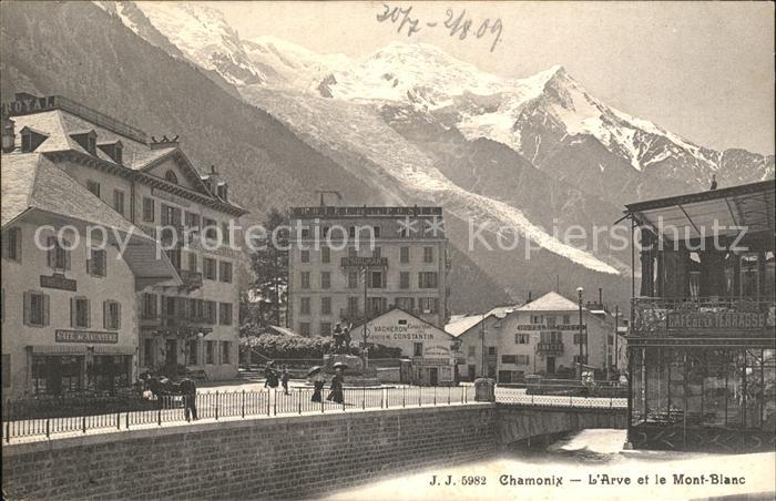 Chamonix Arve et le Mont Blanc