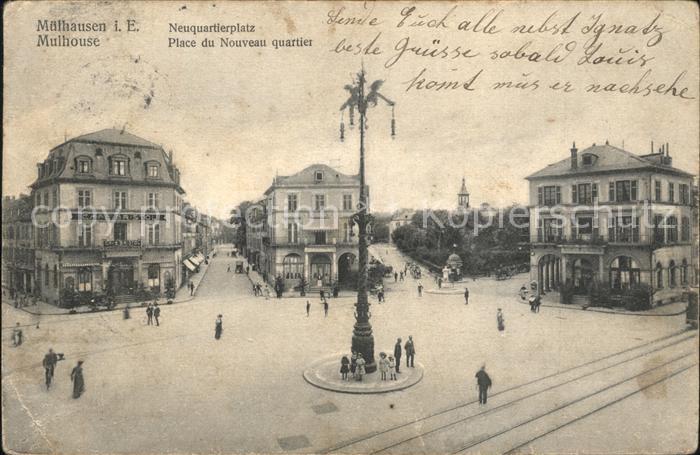 Mulhouse Muehlhausen Neuquartierplatz Place du Nouveau Quartier