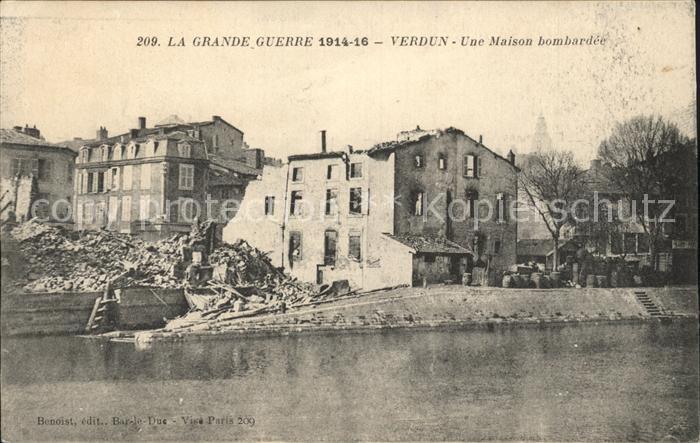 Verdun Meuse Maison bombardee Ruines Grande Guerre 1. Weltkrieg