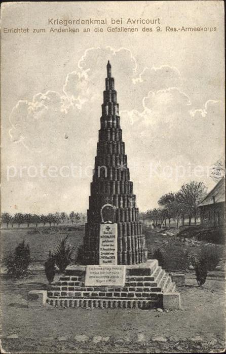 Avricourt Sarrebourg Monument aux Morts Kriegerdenkmal
