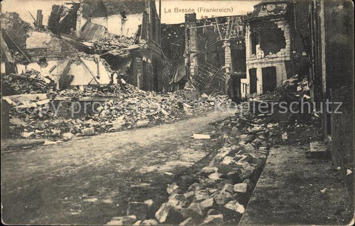 La Bassée Ruinen 1. Weltkrieg Grande Guerre