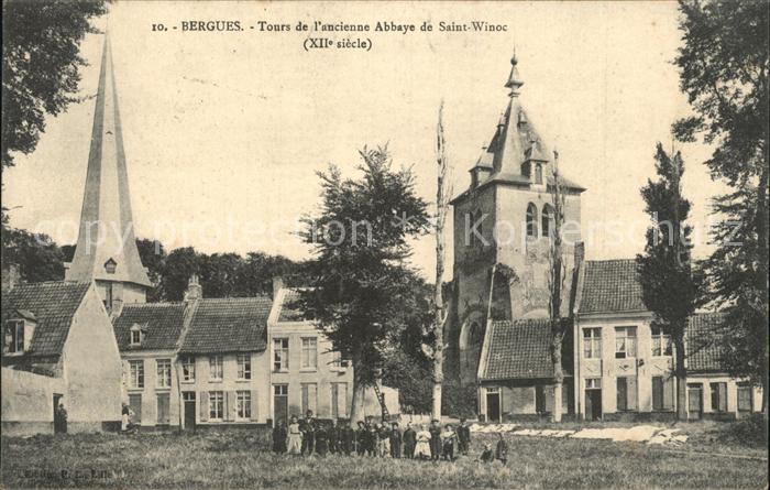 Bergues Tours de l'ancienne Abbaye de Saint Win
