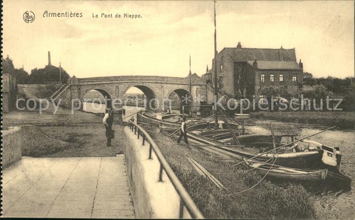 Armentieres Pont de Nieppe Bateau