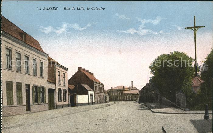 La Bassée Rue de Lille le Calvaire Croix