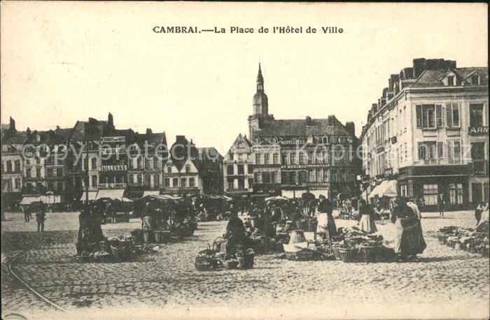 Cambrai Place de l Hotel de Ville Marche