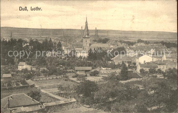 Duss Ortsansicht mit Kirche