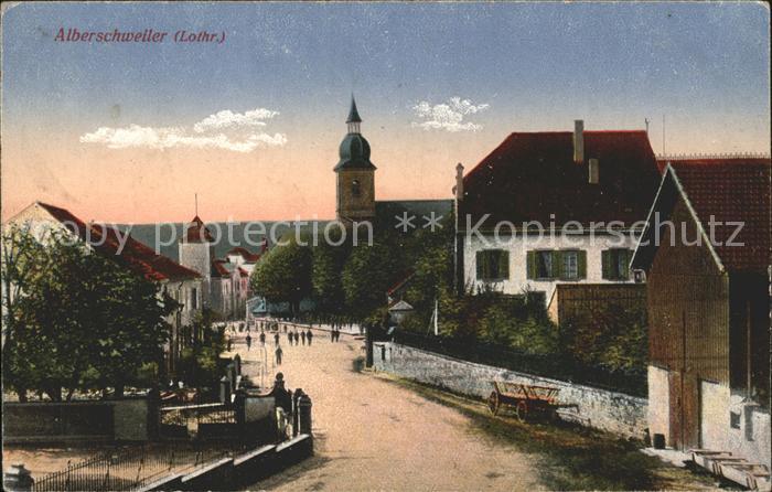 Alberschweiler Ortspartie an der Kirche