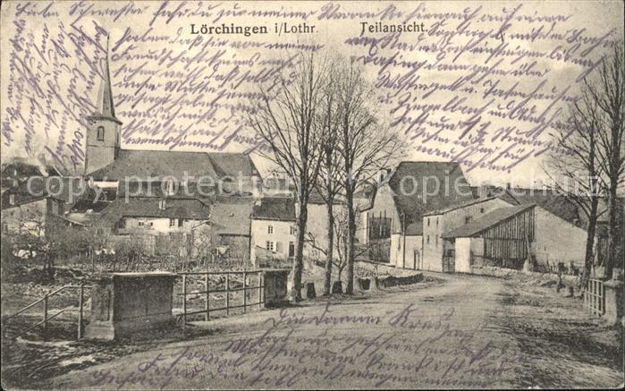 Loerchingen Teilansicht Dorfstrasse Kirche