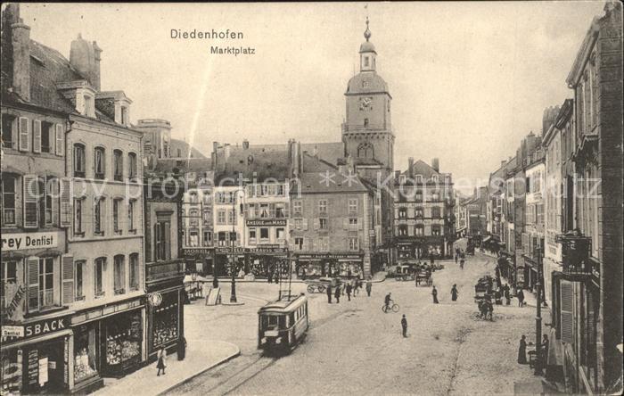 Diedenhofen Marktplatz Strassenbahn