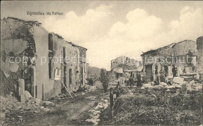 Vigneulles-les-Hattonchatel Ruines Grande Guerre 1. Weltkrieg