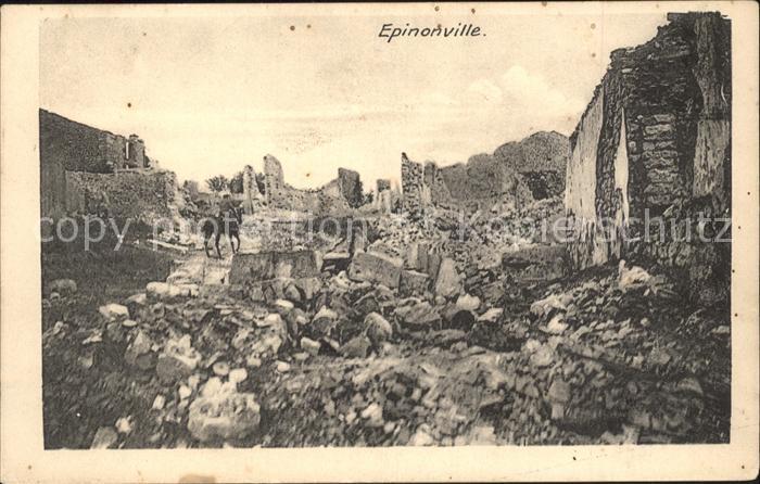 Epinonville Ruines Grande Guerre 1. Weltkrieg
