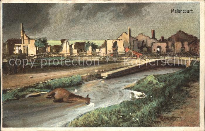 Malancourt Ruines Grande Guerre 1. Weltkrieg