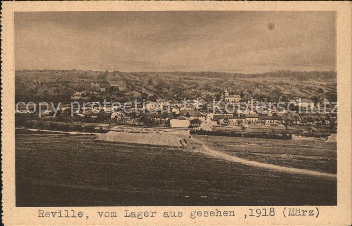 Reville-aux-Bois vom Lager aus gesehen