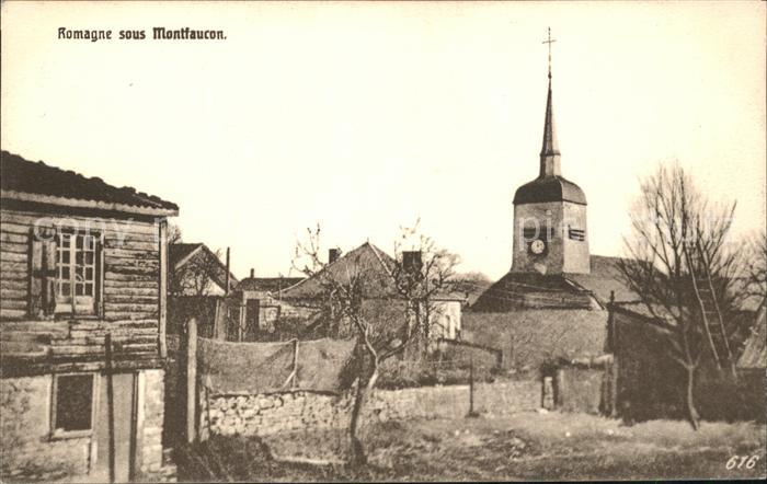 Romagne-sous-Montfaucon Partie an der Kirche
