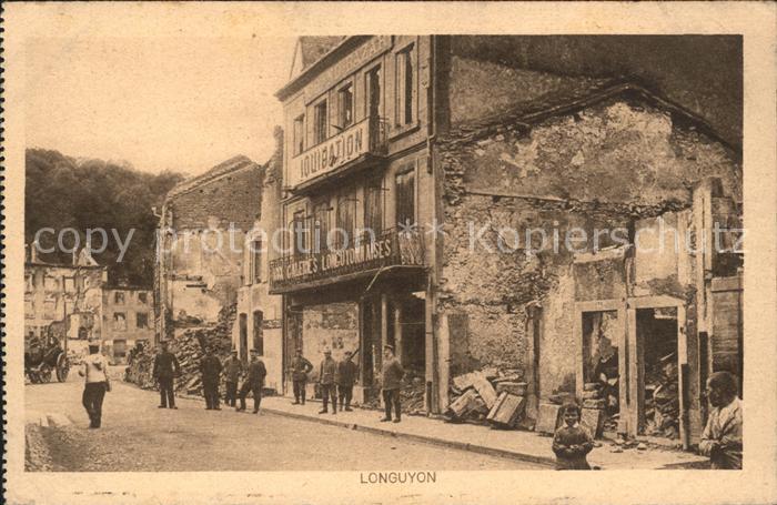 Longuyon Ruines Grande Guerre 1. Weltkrieg