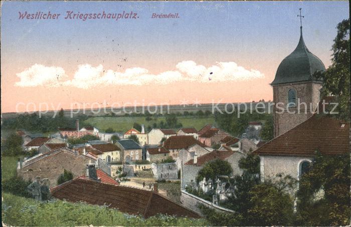 Bremenil Westlicher Kriegsschauplatz 1. Weltkrie