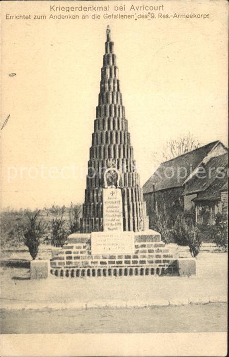 Avricourt Sarrebourg Monument aux Morts Kriegerdenkmal