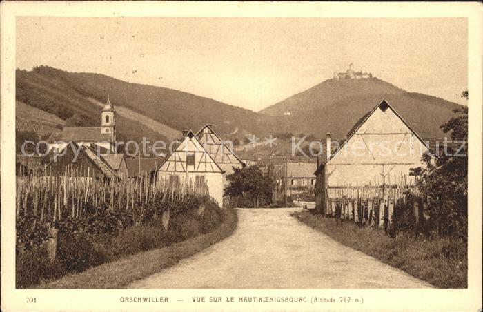 Orschwiller Vue sur le Haut Koenigsbourg