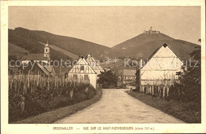 Orschwiller Vue sur le Haut Koenigsbourg