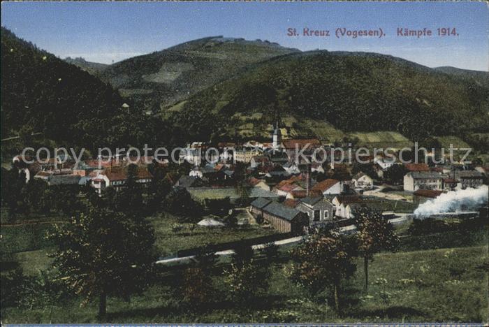 St Kreuz Kaempfe 1914 Vogesen Dampflokomotive 1. Weltkrieg Grande Guerre