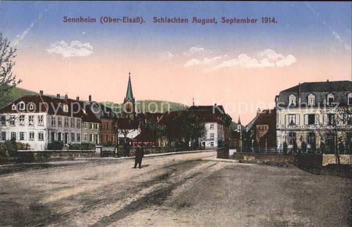 Sennheim Schlachten August September 1914 Elsass 1. Weltkrieg Grande Guerre