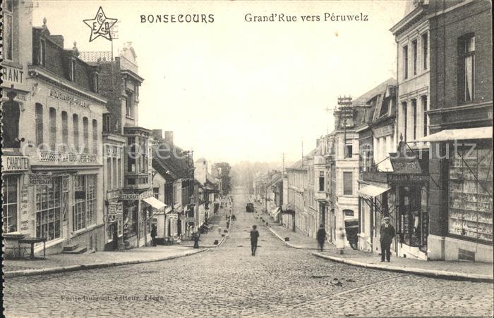 Bonsecours Belgien Grande Rue vers Peruwelz