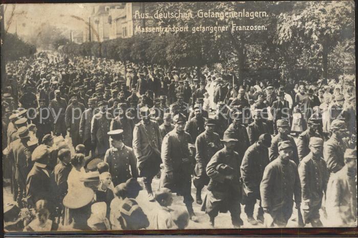 Karlsruhe Gefangene Franzosen aus deutschen Gefangenenlagern 1. Weltkrieg
