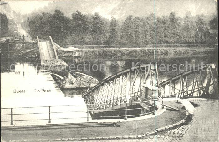 Engis Le Pont zerstoerte Bruecke