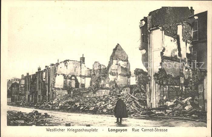Longuyon Rue Carnot Westlicher Kriegsschauplatz