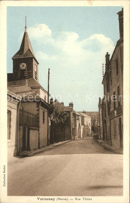 Verzenay Rue Thiers Eglise