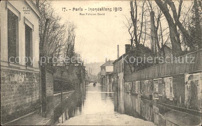 Paris Inondations Janvier 1910 Hochwasser Katastrophe