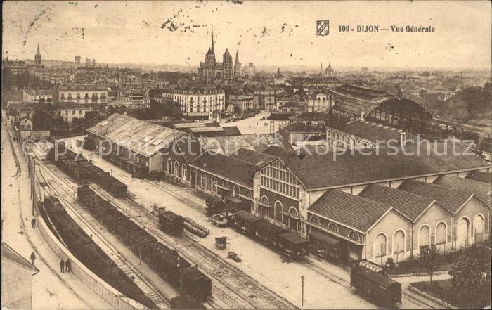 Dijon 21 Vue generale Gare Chemin de Fer