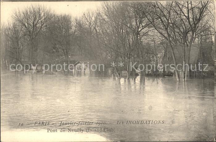 Paris Inondations Janvier 1910 Hochwasser Katastrophe
