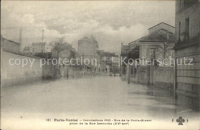 Paris Inondations Janvier 1910 Hochwasser Katastrophe