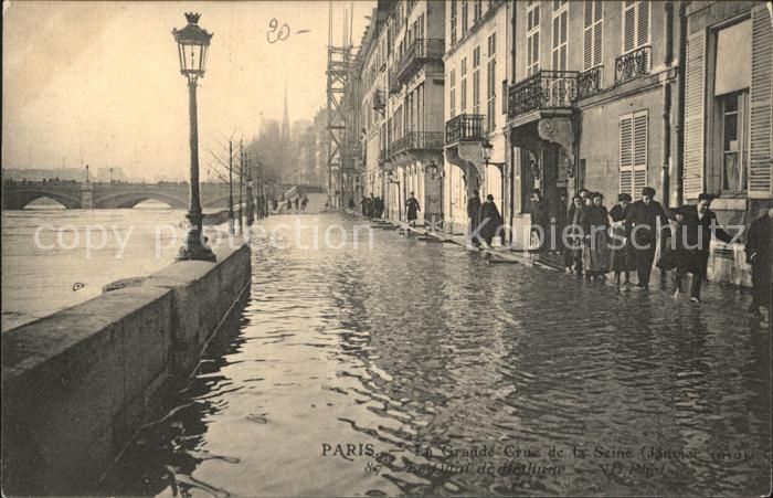 Paris Crue de la Seine Inondations Janvier 19