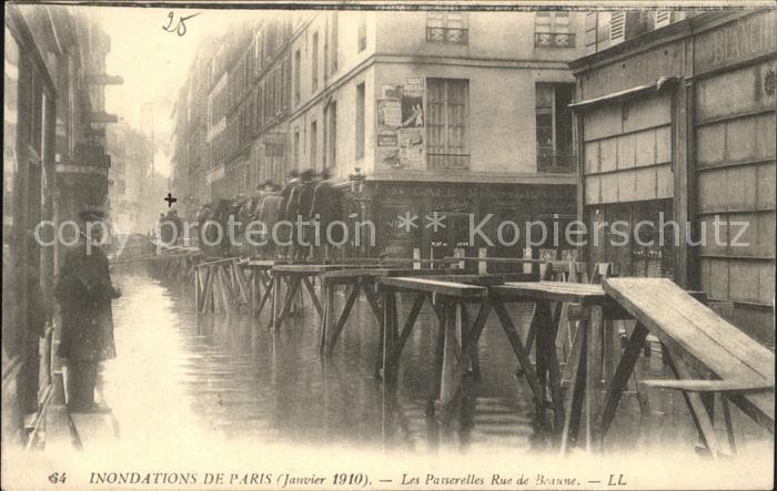 Paris Inondations Janvier 1910 Hochwasser Katastrophe
