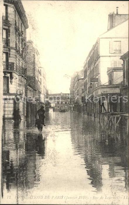 Paris Inondations Janvier 1910 Hochwasser Katastrophe