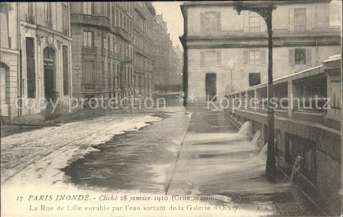 Paris Inondations Janvier 1910 Hochwasser Katastrophe